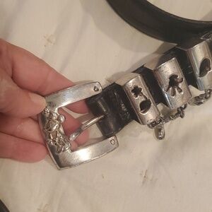 Brighton x Disney Collaboration black leather belt size medium marked M3013M